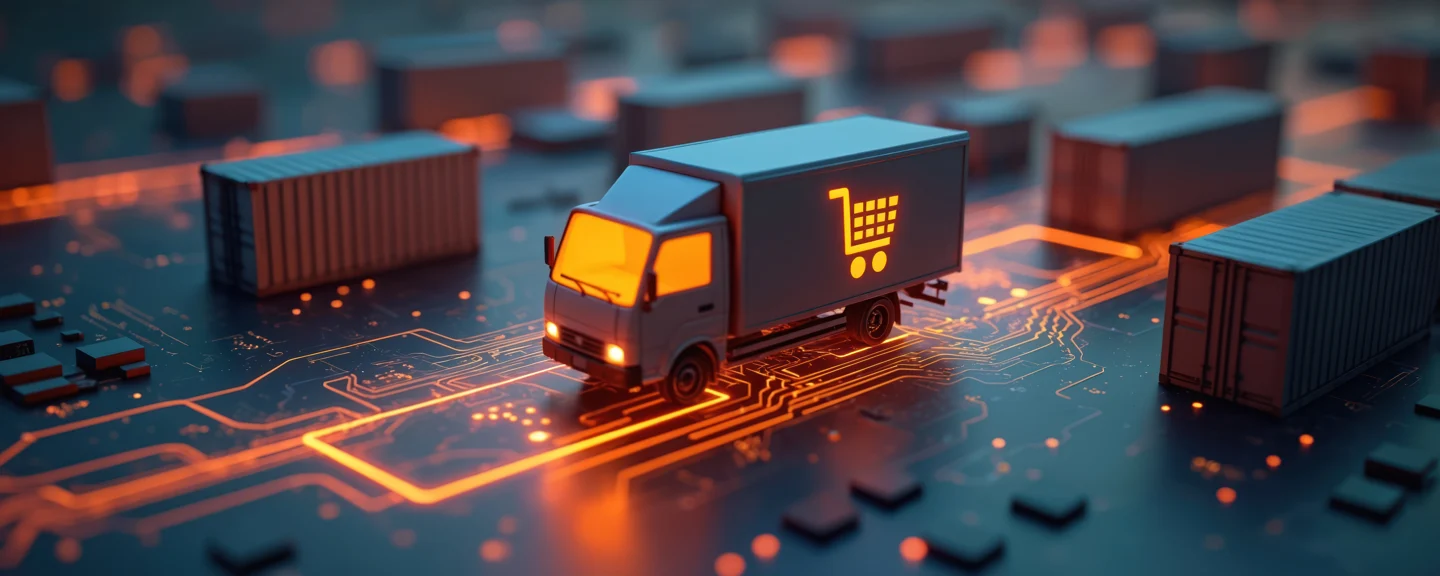 Illustration d’un commerce connecté à sa logistique